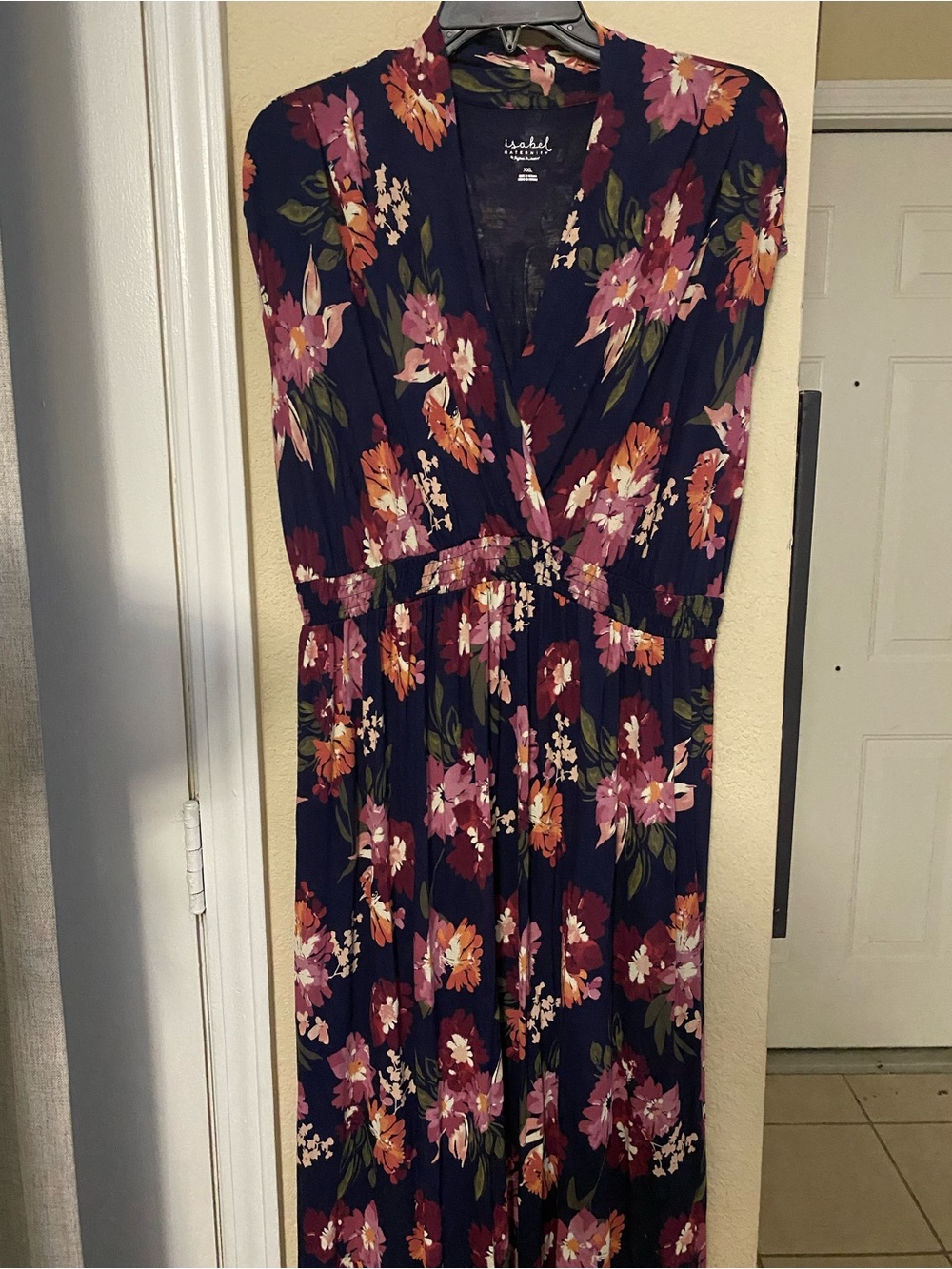 LuLaRoe Navy Floral Wrap Maxi Dress